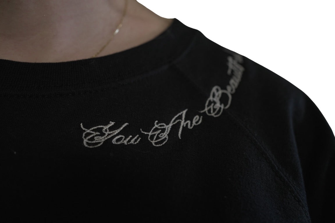 Embroidered Sweatshirt - You Are Beautiful